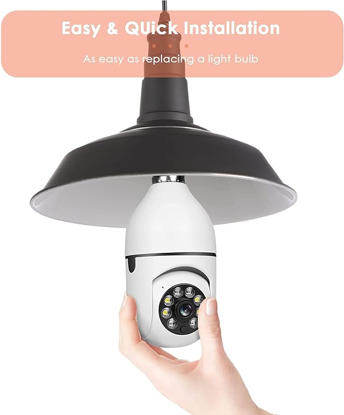Security Camera with LED Lights – 1080p HD, Motion Detection, Night Vision, WiFi Control