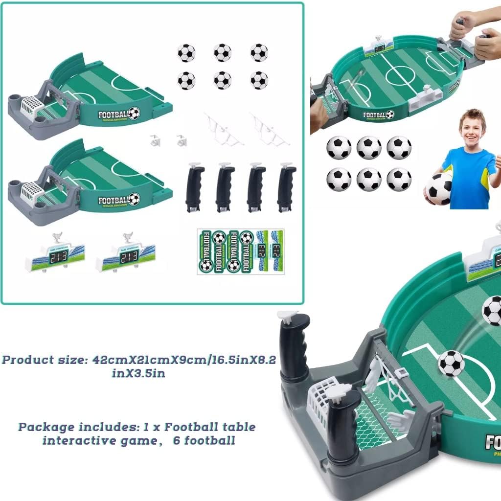 Mini Football Table Game – Compact Foosball Table for Kids & Adults (Portable, Fun Indoor Game)